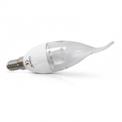 Ampoule LED E14 4W Filament Flamme "Coup de vent" 