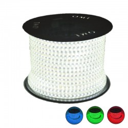 Bobine LED 2835 8w/m 230V IP65 50 mètres.