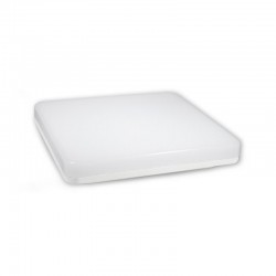 Collerette ASYM noire pour plafonnier QUADRA 220 x 50 mm.